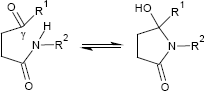 gamma-Ketoamid-Tautomerie