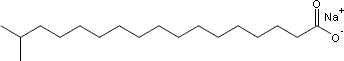 Strukturformel Natriumisostearat