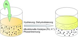 Gewinnung von Alkanen aus Bioöl