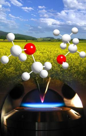 Verbrennungschemie von Biokraftstoffen wird direkt in der Flamme analysiert