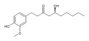 Strukturformel des 6-Gingerols
